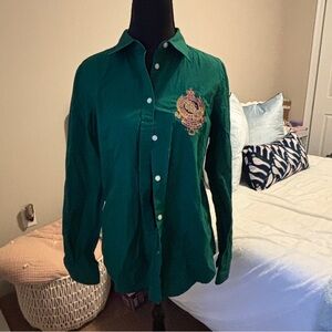 Ralph Lauren Green Button Down Shirt